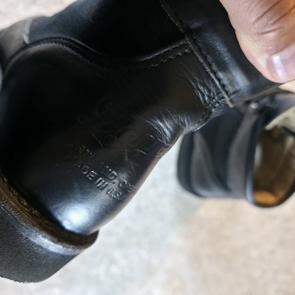 Danner Light Everyday Hiking Boots Size 9 EE Vibram Sole Black Leather USA Made